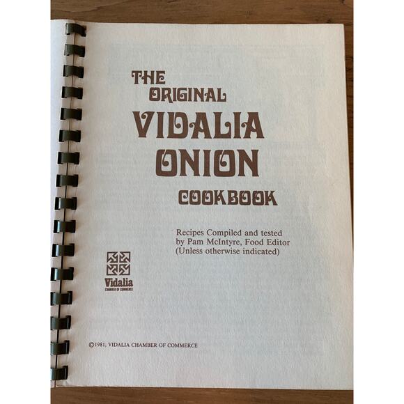 Vtg The Original Vidalia Onion Cookbook 1981 Vidalia Georgia Chamber HTF - Picture 4 of 11